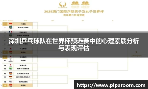深圳乒乓球队在世界杯预选赛中的心理素质分析与表现评估